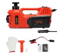 Dancal Cric elettrico 5T, 12 V, cric idraulico elettrico, 155 - 450 mm, campo di sollevamento, attrezzo per cambio pneumatici, kit per la riparazione di emergenza con scatola di trasporto