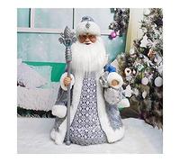 Dance And Sing Santa Claus Christmas Children Toys Holiday Plush Characters Christmas Decoration Birthday Party Gifts Table Deco Very Well (Color : Fr47-49 Size : 30x14cm Size S) (Fr37 39)