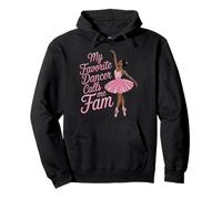 Dance Fam Famiglia Preferita Ballerina Nera Mi Chiama Ballerina Felpa con Cappuccio
