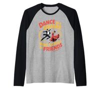 Dance in A Square Make A Circle of Friends - Maglia con Maniche Raglan