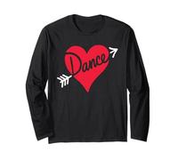 Dance Is My Valentine Cuore Freccia Danza Regalo San Maglia a Manica