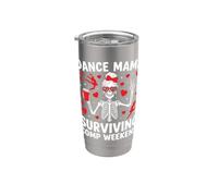 Dance Mama Surviving Comp Weekend Ballerina Fiocco Figlia Rosso Bicchiere termico in acciaio inox doppia parete