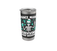 Dance Mama Surviving Comp Weekend Ballerina Fiocco Figlia Teal Bicchiere termico in acciaio inox doppia parete