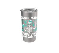 Dance Mama Surviving Comp Weekend Ballerina Fiocco Figlia Teal Bicchiere termico in acciaio inox doppia parete
