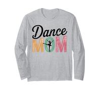 Dance Mom, sagoma di Balletto colorato retrò, Madre Orgogliosa Maglia a Manica