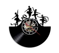 Dance Record Wall Clock Night Light Clock Watch Dance Studio Decoration Can Show The Kitchen Indoor Or Bedroom (Color : 2) (1)