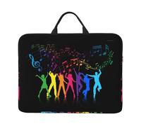 Dance With Music Print Custodia per computer portatile Custodia leggera impermeabile Lavoro Viaggi Pendolarismo Notebook Borsa