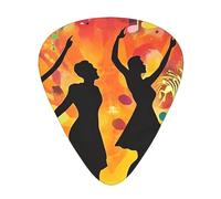 Dance With Music - Set regalo di plettri lisci e durevoli per chitarra acustica, elettrica e basso, regalo perfetto per gli amanti della chitarra e i musicisti