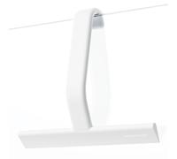 dancemoon JustHang Tergivetro Doccia con Gancio, 25 cm, Bianco