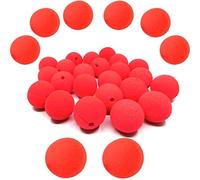 dancepandas Schiuma Naso da Clown, Spugna Clown Nose Rosso Pagliaccio Circus Party Halloween Costume (50 pack)