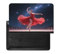 Dancer on Star Stage Porta passaporto unico PU ultra-sottile custodia protettiva per passaporto compatto facile da trasportare custodia per passaporti per donne e uomini