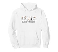 Dances with Mucche Funny Farm Animal Party Design Felpa con Cappuccio