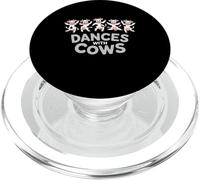 Dances with mucche Funny Farm Animal Party Design PopSockets PopGrip per MagSafe