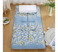 Danchen Materasso futon giapponese, materasso arrotolabile, pieghevole e portatile, morbido, tatami, per pavimento, letto, dormitorio, campeggio, auto (70 x 180 cm, E)