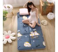 Danchen Materasso futon giapponese, materasso arrotolabile, pieghevole e portatile, morbido, tatami, per pavimento, letto, dormitorio, campeggio, auto (70 x 180 cm, B)