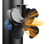 Dancial Ventola per Stufa a Legna Magnetico, ventilatore stufa da Tubo per la protezione ambientale, ventola camino, Senza corrente Silenziosa ed Efficiente Distribuzione del Calore/Stufa/Tronchi