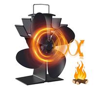 Dancial Ventola per Stufa a Legna, ventilatore stufa da Tubo per la protezione ambientale, ventola camino, Senza corrente Silenziosa ed Efficiente Distribuzione del Calore