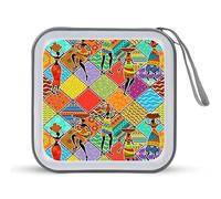 Dancing African Womans Divertente CD Holder 40 Capacità DVD Caso Disco Protettivo Storage Organizer Bag per Auto Casa Viaggio