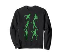 Dancing Aliens Dance Challenge Divertente Trucco Treat Halloween Felpa