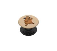 Dancing Capybara con cuffie Musica Design PopSockets PopGrip Adesivo