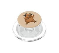 Dancing Capybara con cuffie Musica Design PopSockets PopGrip per MagSafe