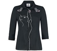 Dancing Days Snow Bird Shirt Donna Blusa Nero XXL 100% Poliestere Regular