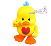 Dancing Duck Toy - Musical Light Up Toy for Infanted Learning | ABS with Flashing Light, Fun Sound Effect, Interactive Dancing Motion, Preschool Educational Entertainment, 13.5*12*18.5cm Random Color