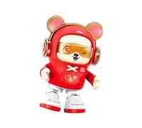 Dancing Electric Bear - Light Up Musical Toy, Kid Educational Player Deck | ABS viola rosso verde cartone animato animale figura | 10,8 x 8,5 x 17 cm Size, Light Up Electric Heart Bear Dancing Musical