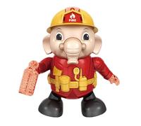 Dancing Elephant Firefighter Toy | ABS + PP + polistirolo 300 g, 13 x 12 x 21 cm | Walking Musical Toy con e suoni, design e divertente per bambini, regalo di compleanno