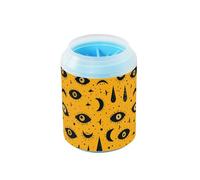 Dancing Eyes - Rondella per zampe di cane, riutilizzabile, con setole in morbido silicone, kit per la pulizia dei piedi degli animali domestici, adatto per cani di taglia piccola, media e grande