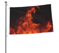 Dancing Fire Flag - Bandiera da giardino con stampa su entrambi i lati, 6 x 0,9 m, bandiera da giardino per esterni, bandiere per vacanze, banner regalo con occhielli, sfondo fotografico per interni