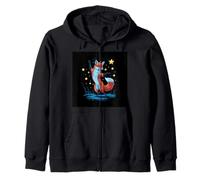 Dancing Fox per Gli Umani Che Amano Ballare Felpa con Cappuccio