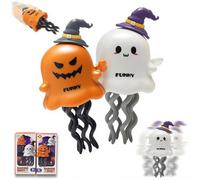 Dancing Ghost Baby Toy, Halloween e Christmas Magic Fun Clockwork Toy - Dance, Stand & Flip Crawlers, Favore per Le Vacanze, Regalo per I Bambini. 2PCS Halloween
