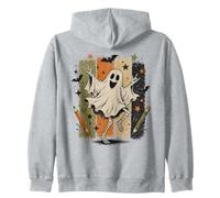 Dancing Ghost Skeleton Rock Hand, Arte di Halloween Felpa con Cappuccio