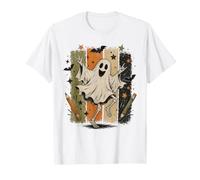 Dancing Ghost Skeleton Rock Hand, Arte di Halloween Maglietta