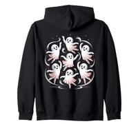 Dancing Ghosts Cute Halloween Ballet Tee per donne bambini Felpa con Cappuccio