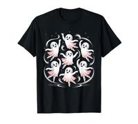 Dancing Ghosts Cute Halloween Ballet Tee per donne bambini Maglietta