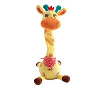 Dancing Giraffe Toy - Peludo interattivo, peluche, con un animale da canto di canto | Il giocattolo giraffe ripetutamente illuminato, il suono divertente imita peluche per le ragazze per bambini che a