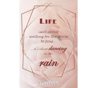 Dancing in the Rain | Statement Notebook Journal | Just a woman with something to say Notebook Journal | 150 Page Notebook