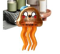 Dancing Jellyfish Toy, Crawling Sensory Figure, 2.17x1.97x3.74 Inches Simulated Sea Animal, Interactive Plaything for Baby Girls Boys Kids Toddler Daughter Son and Children Learning Engagement