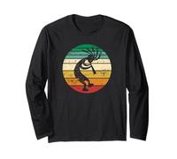 Dancing Kokopelli Southwestern USA Simbolo Nativo Americano Maglia a Manica