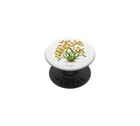 Dancing Lady Orchid pianta illustrazione Oncidium PopSockets PopGrip Adesivo