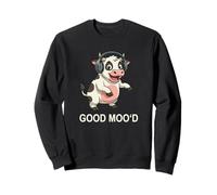 Dancing Mow Music DJ Good Mooh Mood Design Felpa