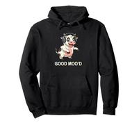 Dancing Mow Music DJ Good Mooh Mood Design Felpa con Cappuccio