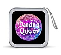Dancing Queen - Custodia porta CD portatile, capacità 40 DVD, organizer per auto, viaggi