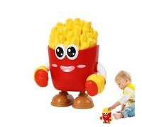 Dancing Robot, Electric Robot Toy, 5.12x3.15x6.3 Inches Smart Design with Music & Light, French Fries Doll for Kids Indoor, Entertainment, Home, Learning and Play Fun