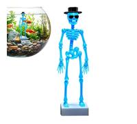 Dancing Skeleton Aquarium Ornament - Articulated Joint Fish Tank Decor