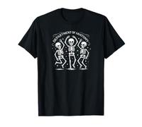 Dancing Skeleton Gothic Aesthetics Skull Design Halloween Maglietta