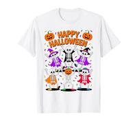 Dancing Skeleton Halloween Party Funny Costume Look Maglietta