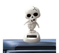 Dancing solarSkeleton | solarPowered Swinging Auto Decor Halloween Figure | Distinctive Car Decor For Women andMen Drivers, andCollectors Alike. The solarPowered Design Requires No Batteries and